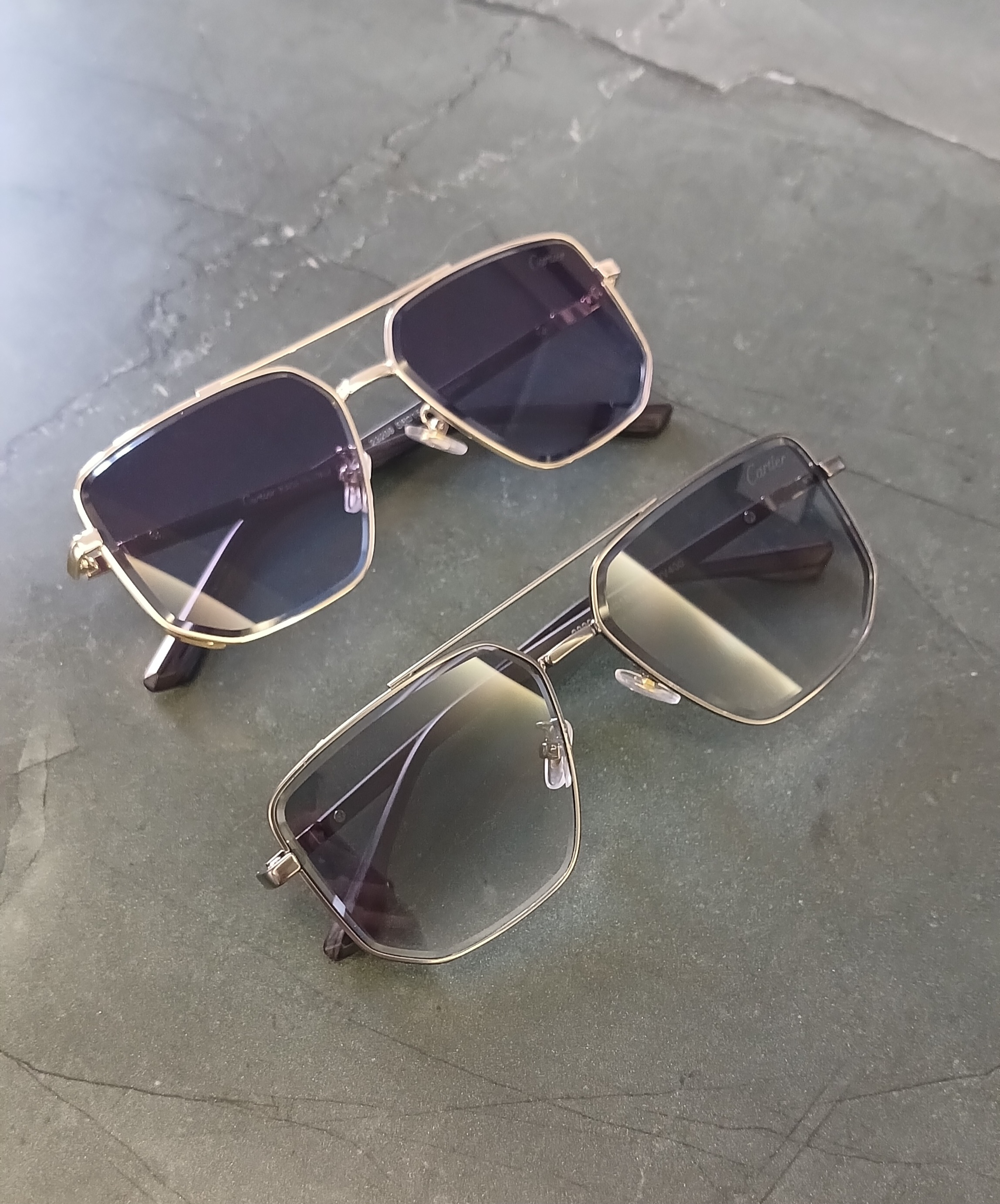 عینک آفتابی مردانه فلزی برند Cartier UV400