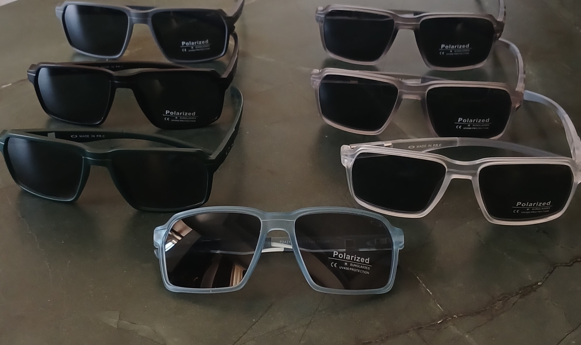 عینک آفتابی مردانه کائوچو برند P.R.C UV400 POLARIZED