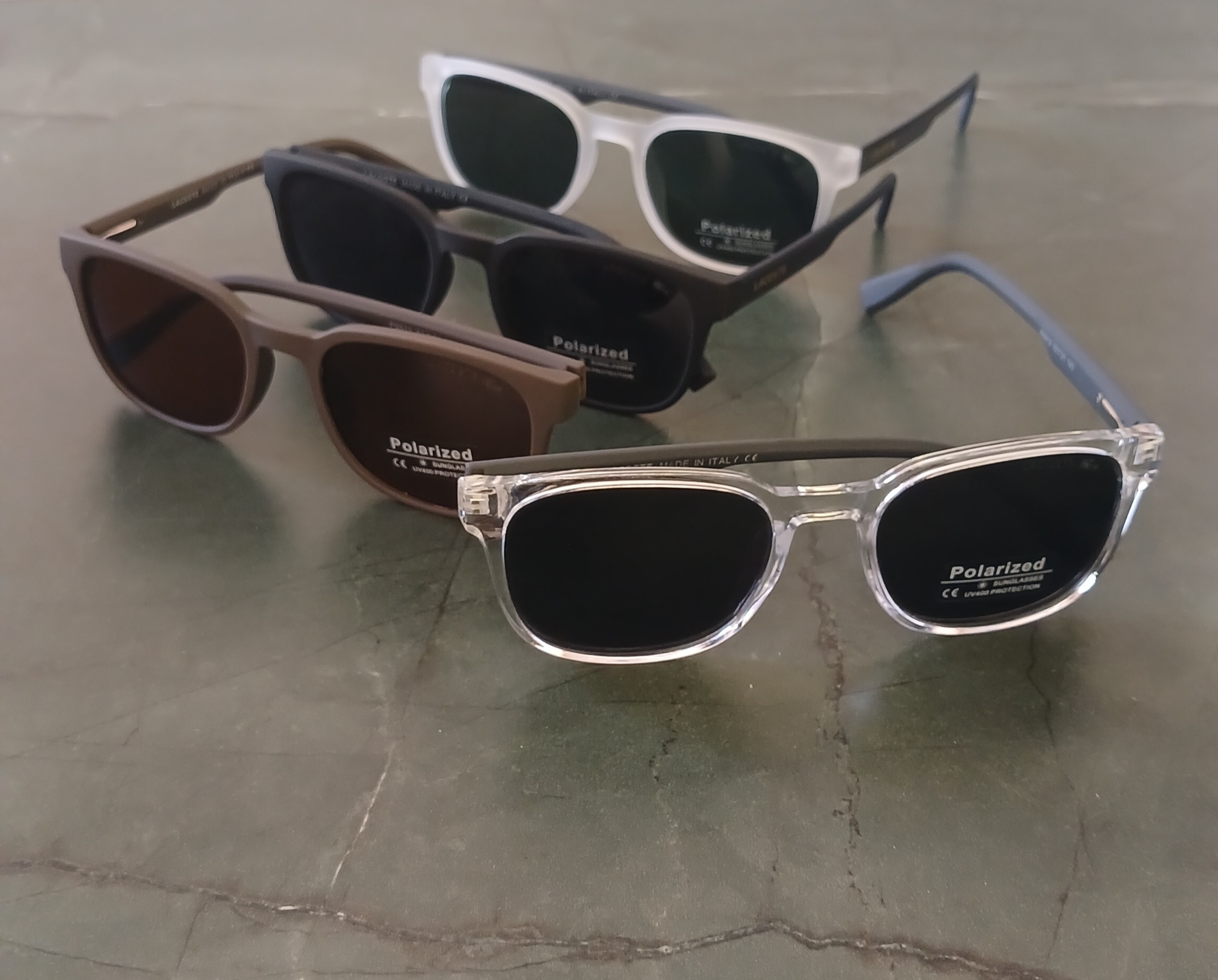عینک آفتابی مردانه کائوچو برندUV400 Polarized LACOSTE